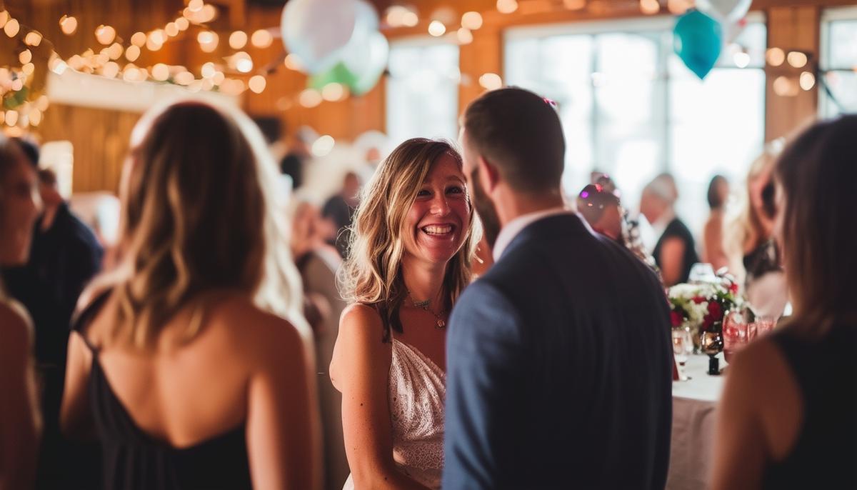A photographer capturing candid moments at a personal celebration in Nashville, blending into the background