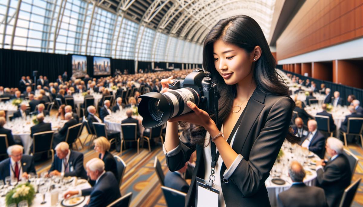 Photographer capturing moments at a charity gala in Denver