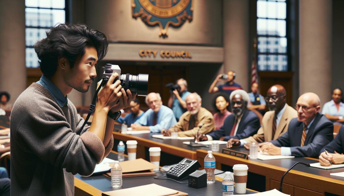 photographer at city hall