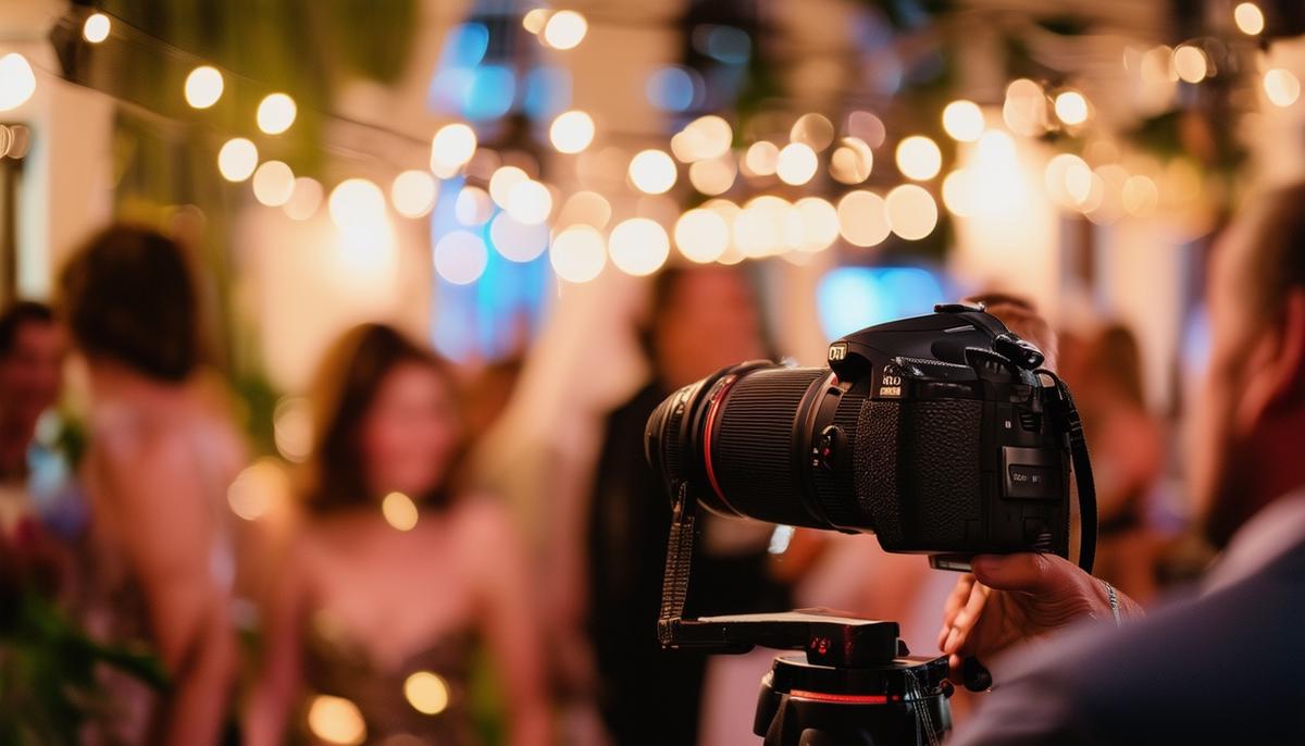 An experienced event photographer capturing moments at a New Orleans celebration