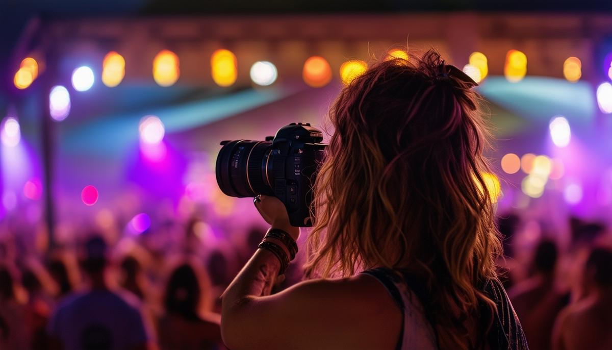 photographer at work nashville festival
