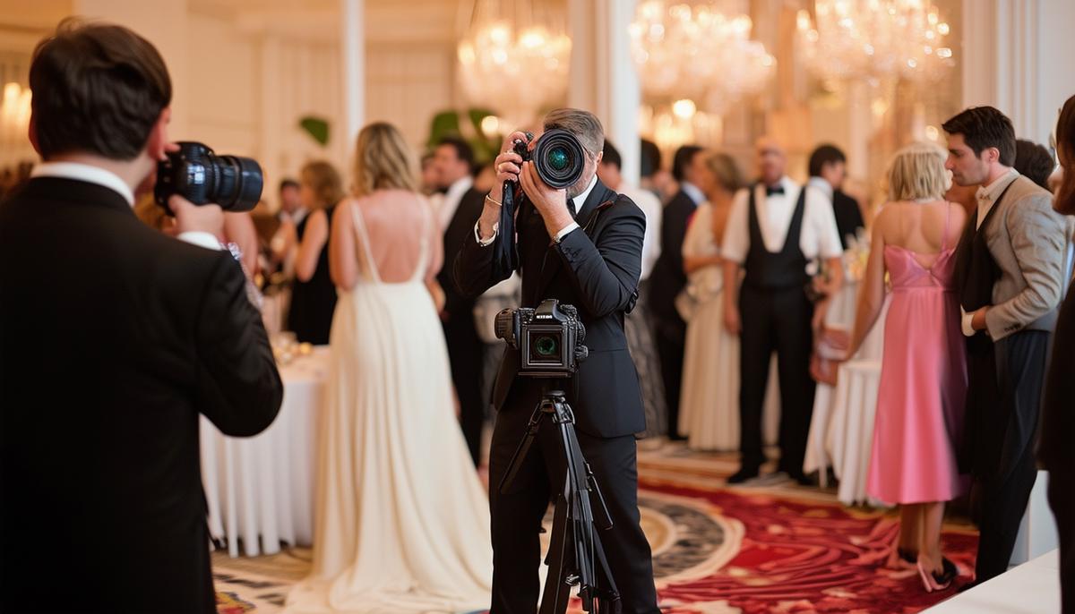photographer capturing palm beach gala