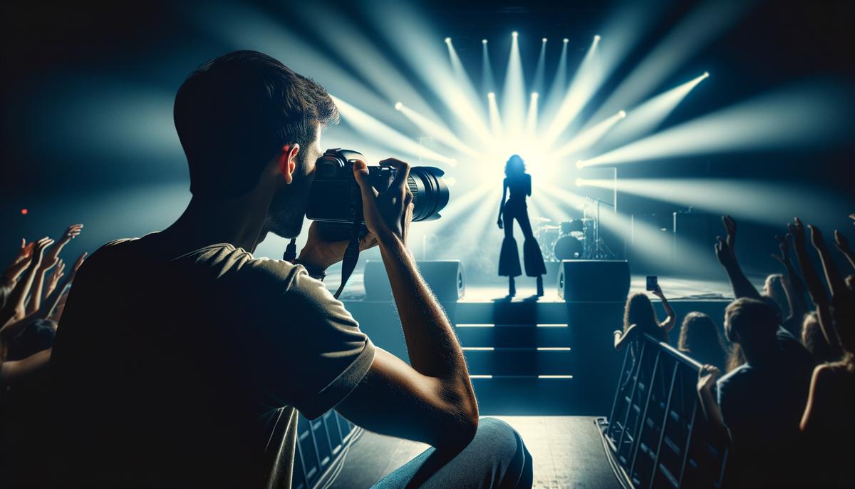 photographer capturing performance