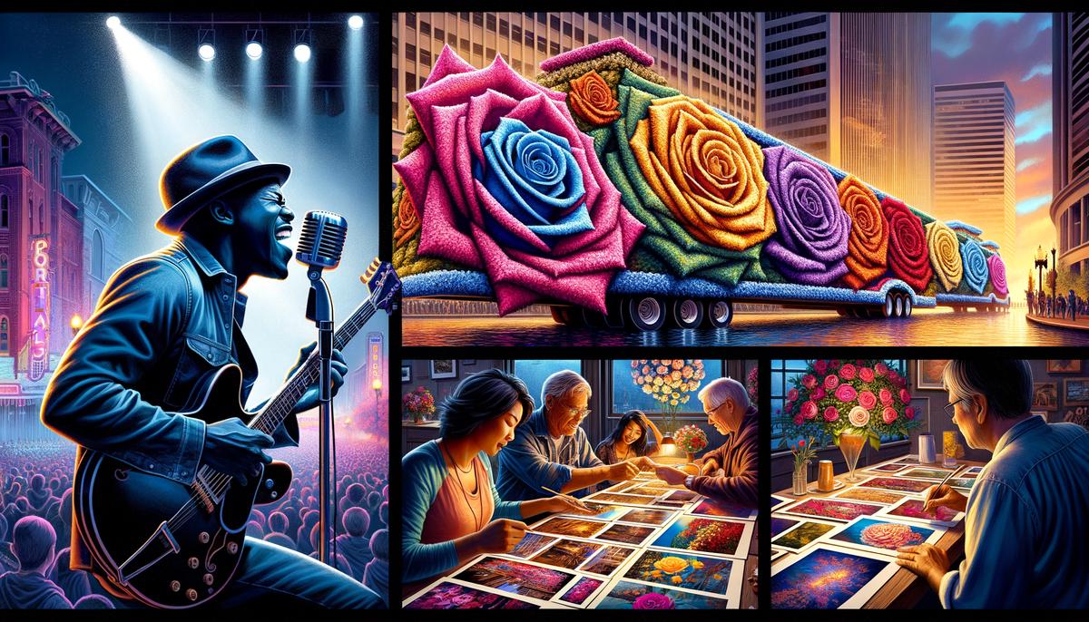 portland festivals collage