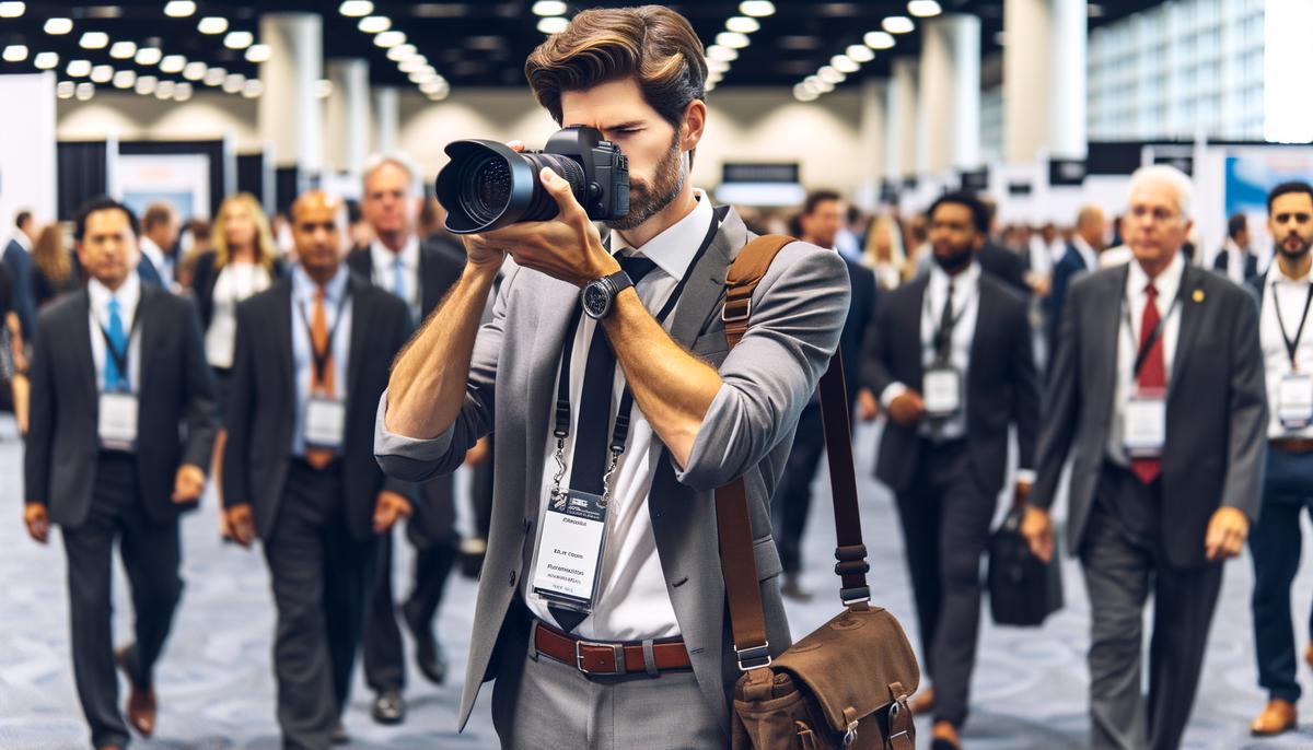 professional conference photographer action