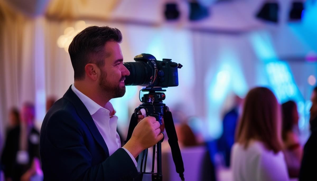 professional event photographer action