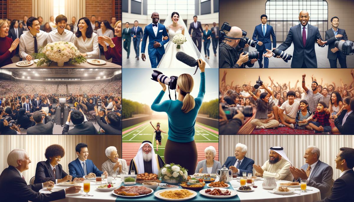 professional event photography collage
