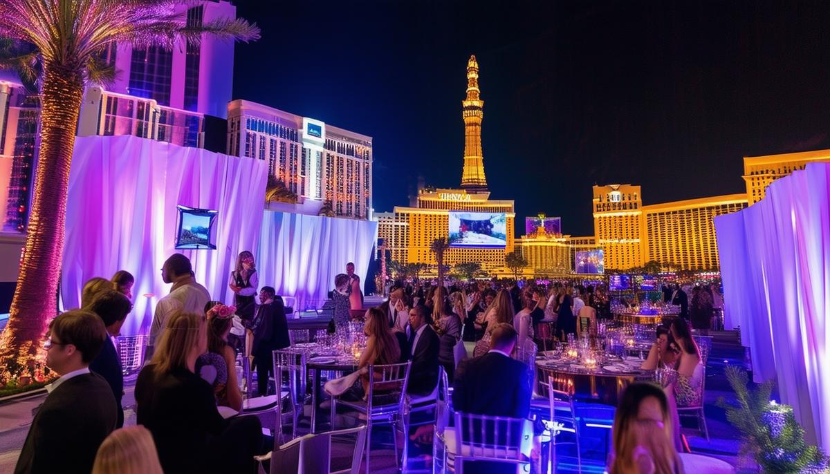 Professional event photography being used to enhance brand engagement and extend the impact of a Las Vegas event, showcasing how images can be utilized across various marketing channels.