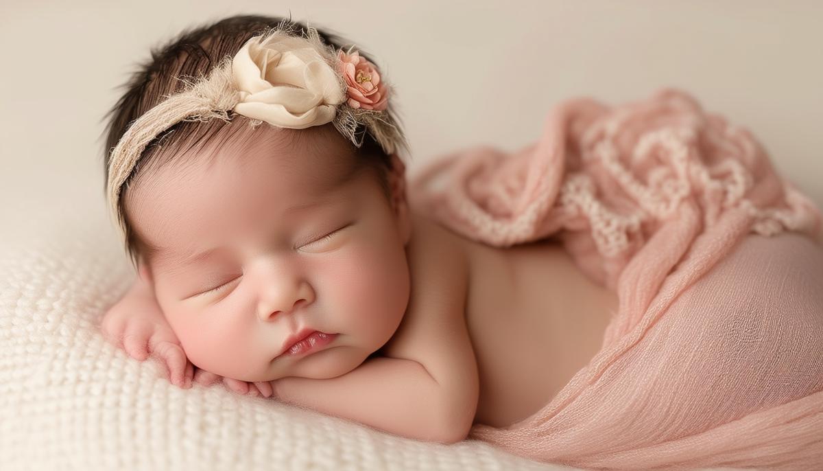 A newborn baby is gently posed by a professional newborn photographer in San Antonio.