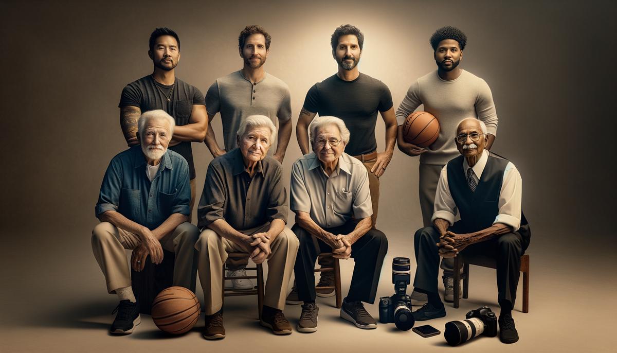 A group portrait of prominent San Antonio sports photographers, showcasing their unique styles and approaches to capturing the essence of the city's sports scene.