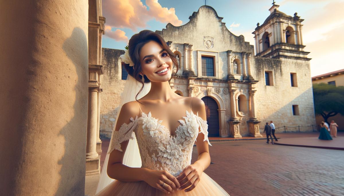 san antonio bridal photography mission architecture vibrant culture