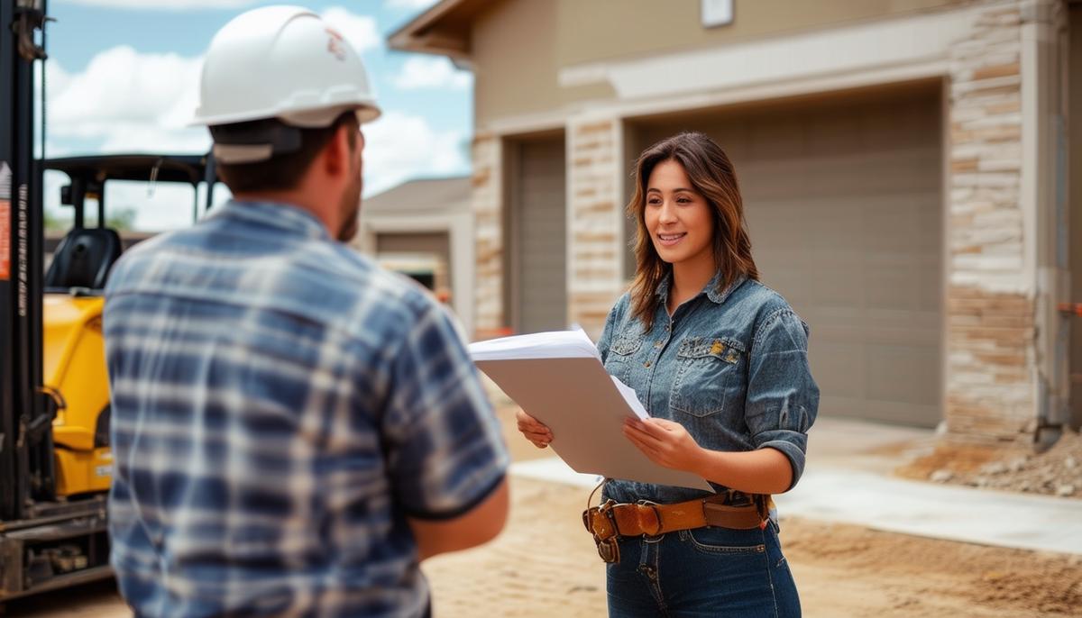 A rental house staff member in San Antonio providing personalized assistance and guidance to a customer, showcasing the additional services and support offered beyond equipment rental.
