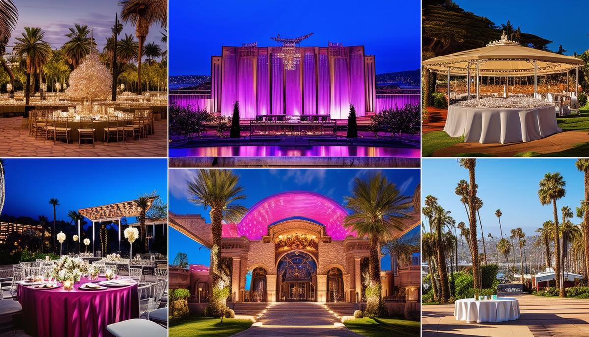 A collage of iconic San Diego gala venues