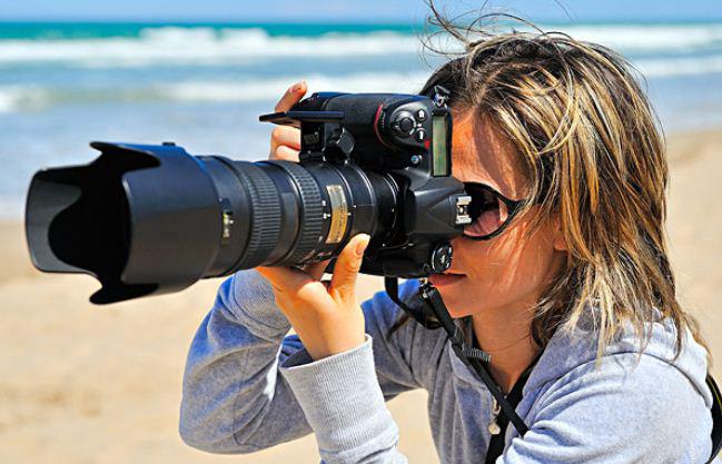 A collage showcasing various photography class providers in San Diego, including classrooms, outdoor workshops, and studio setups