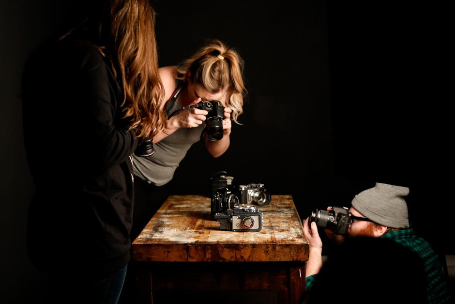 A montage showcasing the diverse range of services offered by San Francisco festival photographers, including event coverage, headshots, photo booths, and on-site printing.