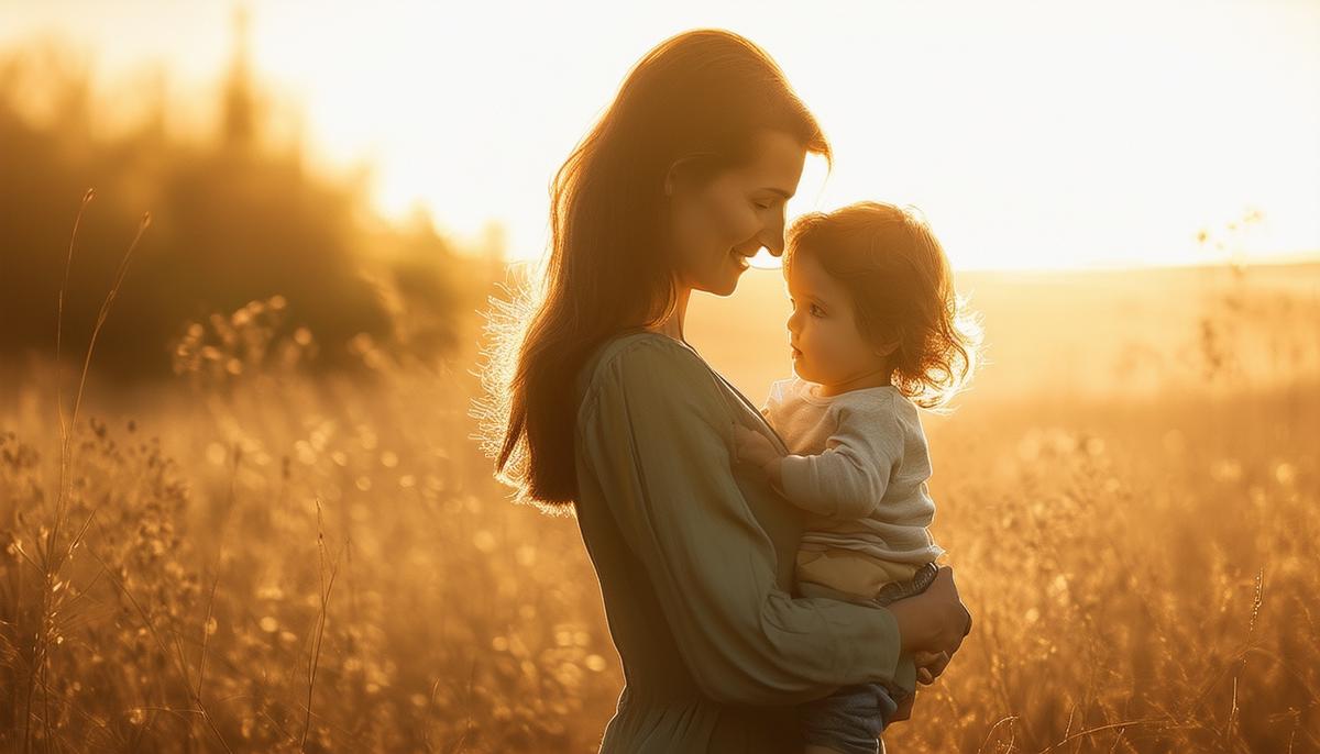 Sarah Durrant photographing a mother and child in natural light