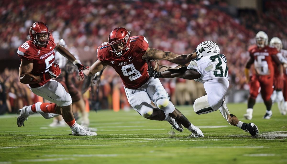 A professional sports photographer capturing the intensity and energy of athletes in action during a championship game.