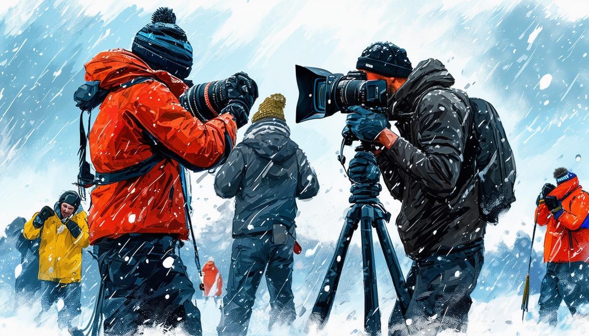 A sports photographer in Las Vegas faces unique challenges, such as extreme weather conditions and logistical hurdles, while setting up specialized equipment to capture the perfect shot during a high-stakes event.