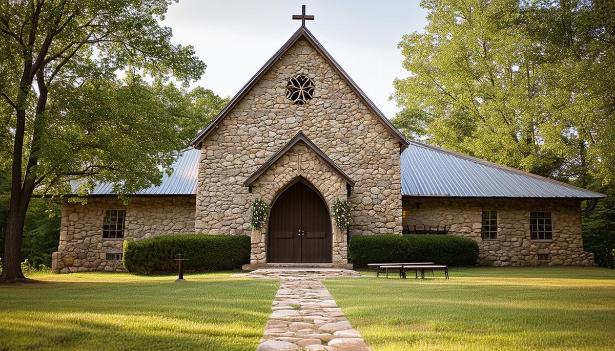 The Stone Chapel at MattLane Farm, a picturesque Arkansas wedding venue