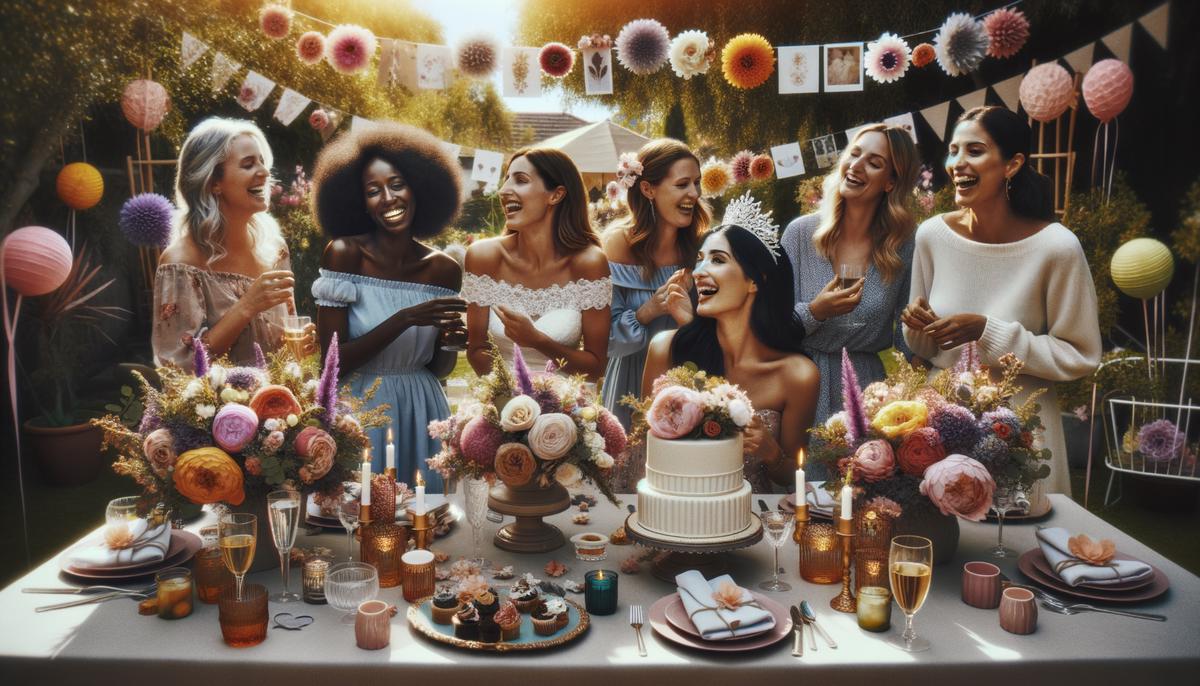 stunning bridal shower scene