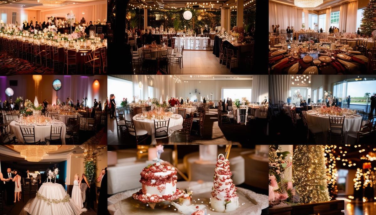 A montage of Tampa Bay events being photographed, including a wedding, corporate gathering, and holiday celebration