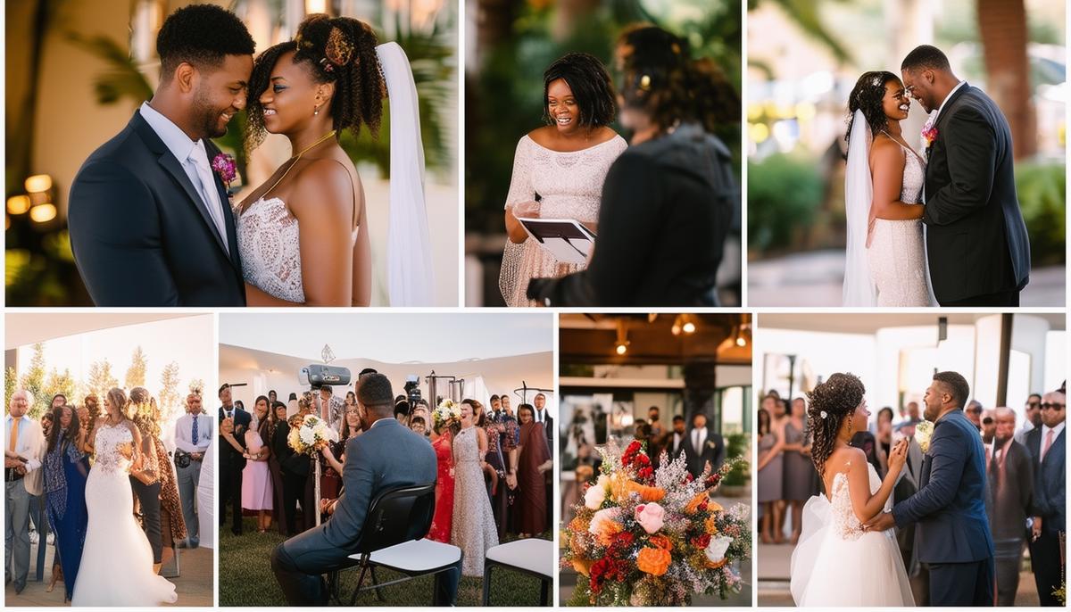 tampa wedding photography collage