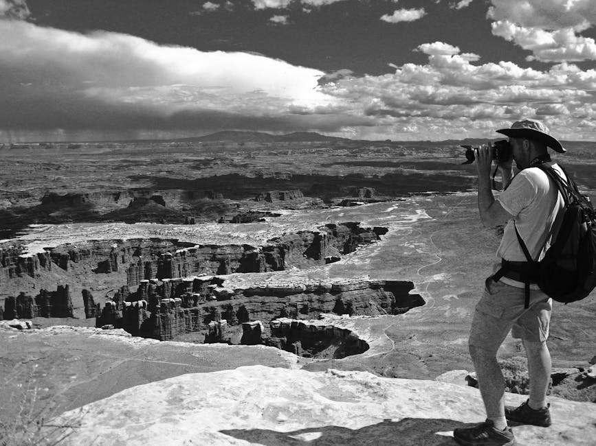 Tim Ernst, renowned Arkansas photographer, capturing a scenic Ozark landscape