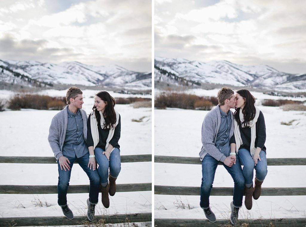 A collage of engagement photos showcasing different styles of DC's top photographers