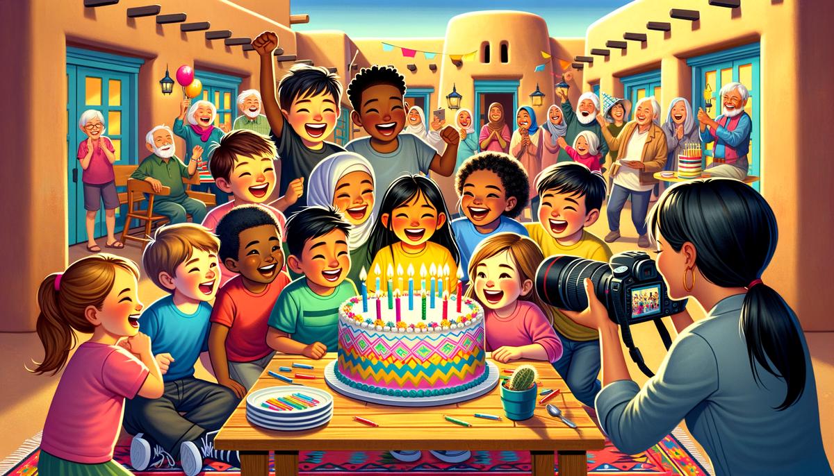 vibrant albuquerque birthday party photo