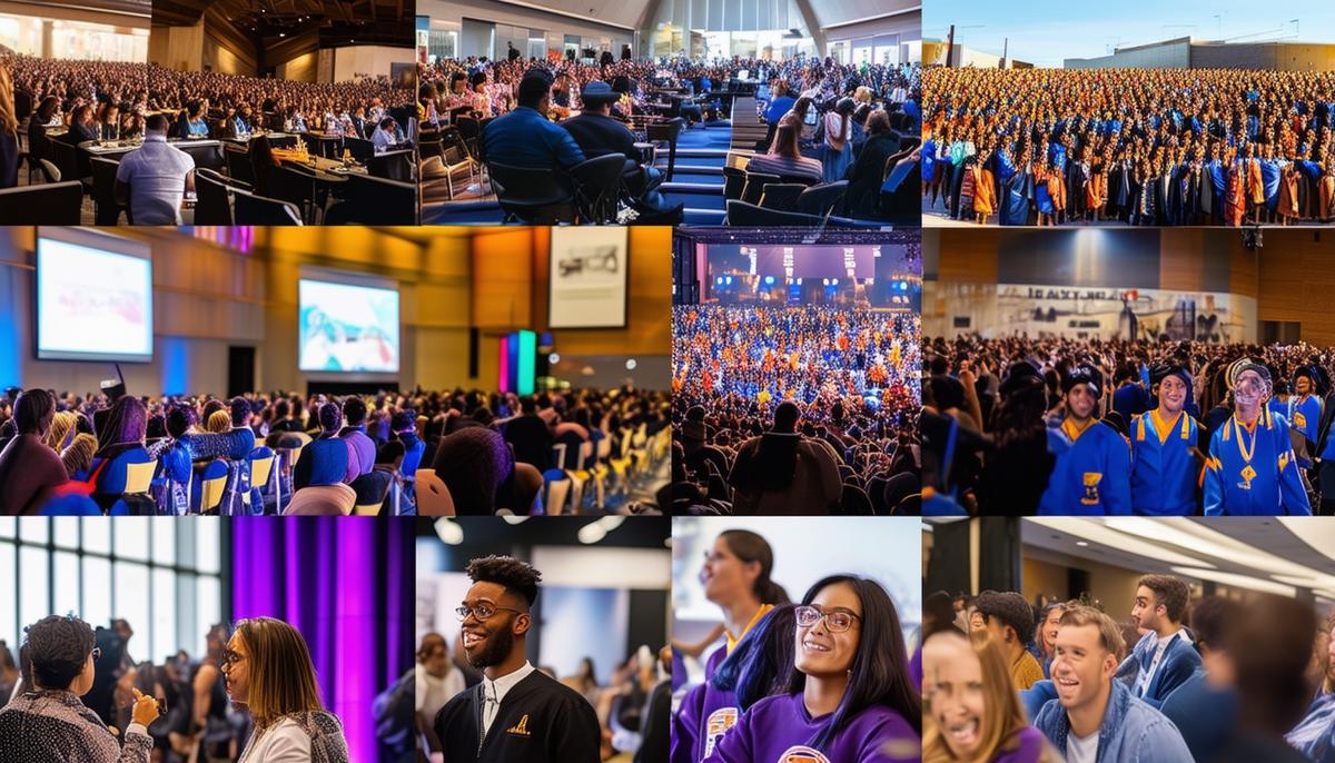 vibrant university event